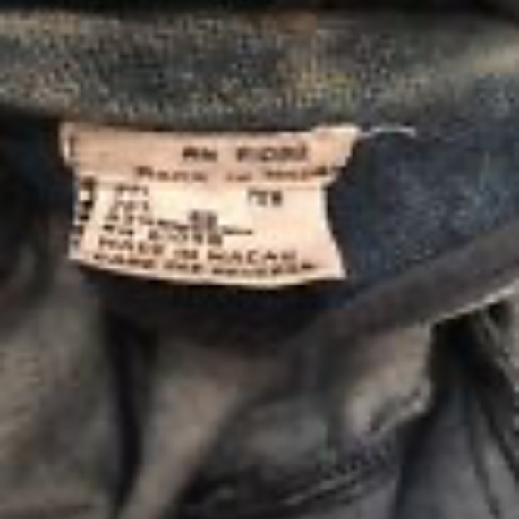 jean snobs!! -made in Macau- Men’s Small VINTAGE 1980s Denim Jean Jacket - Picture 3 of 10